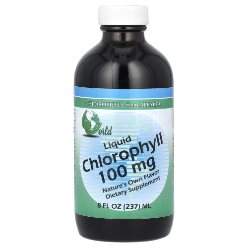 World Organic, Λίπος Χλωρόφιλου, 100 mg, 8 fl oz (237 ml)