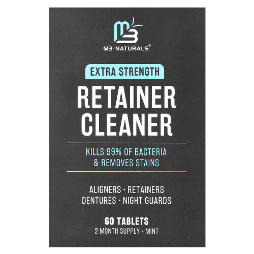 M3, Retainer Cleaner, Mint, 60 Tabletter