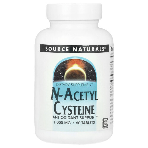 Source Naturals, N-Acetyl-Cystein, 1,000 mg, 60 Tabletten