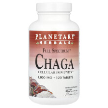 Planetary Herbals, Chaga Full Spectrum, 1,000 mg, 120 Comprimati