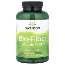 Swanson, Bio-Fiber, 750 mg, 180 Capsules