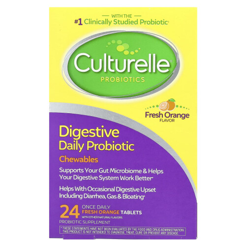 Culturelle, Ημερήσια Προβιοτική Συσκευασία, Φρέσκο Πορτοκαλί, 24 Μία Μέρα Ταμπλέτες