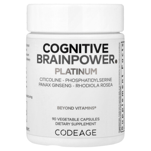 Codeage, Kognitive Gehirnkraft Platinum, 90 pflanzliche Kapseln