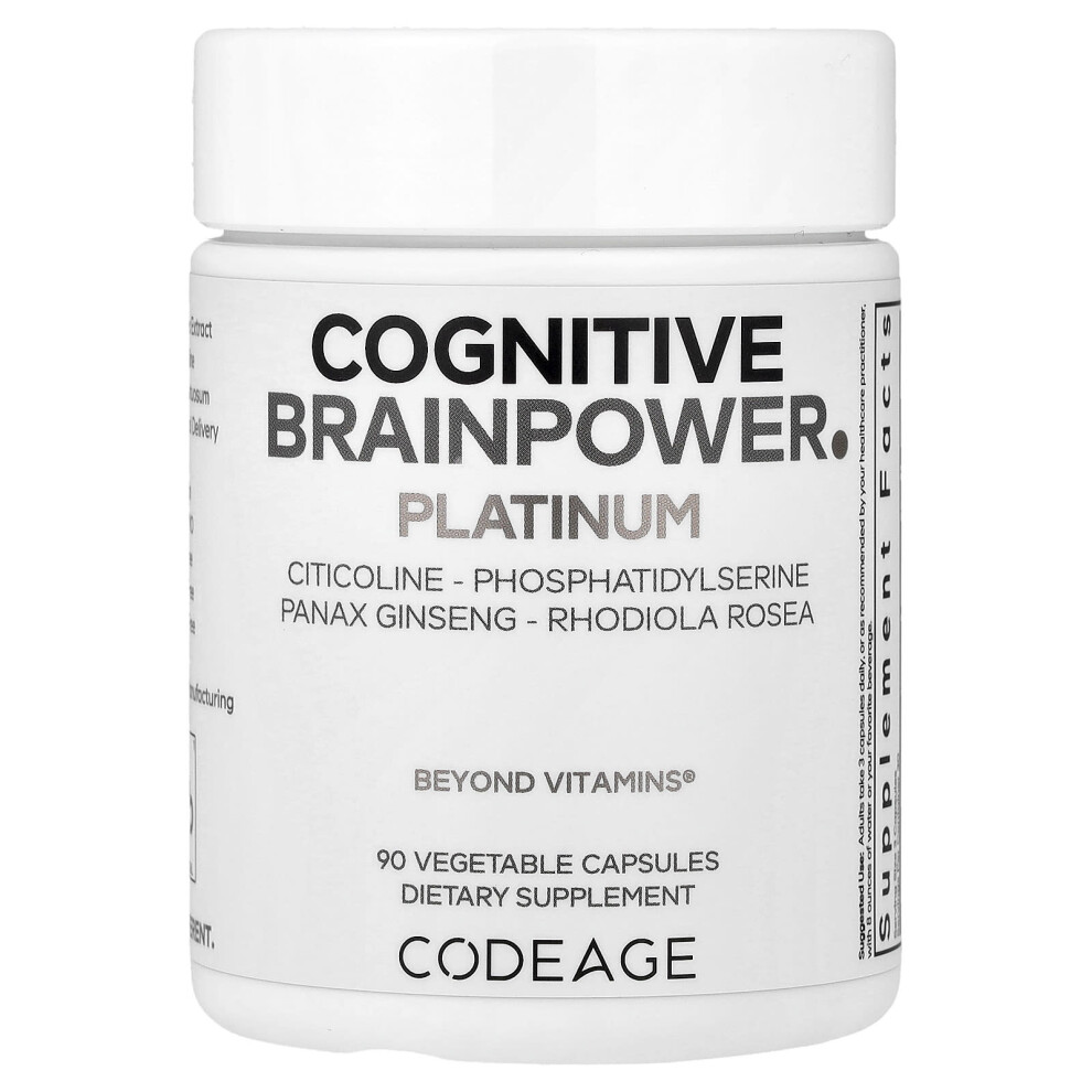 Codeage , Cognitive Brainpower Platinum, 90 Vegetable Capsules