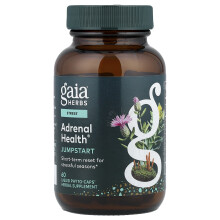 Gaia Herbs, Adrenal Health, Jump Start, 60 vegane flüssige Phyto-Kapseln