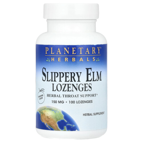Planetary Herbals, Σλιππερ Έλμ Λοζένζες, Ταντζερίνη, 150 mg, 100 Λοζένζες