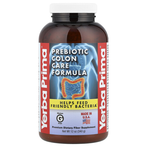 Yerba Prima, Prebiotisk Kolonvård Formula, 12 oz (340 g)