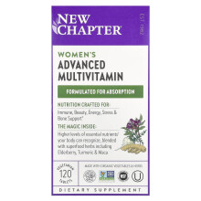 New Chapter, Zaawansowany Multivitamin dla Kobiet, 120 tabletek wegetariańskich
