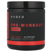 Kaged, PRE-KAGED, Sport, Előedzés, Gyümölcspunch, 9,59 oz (272 g)