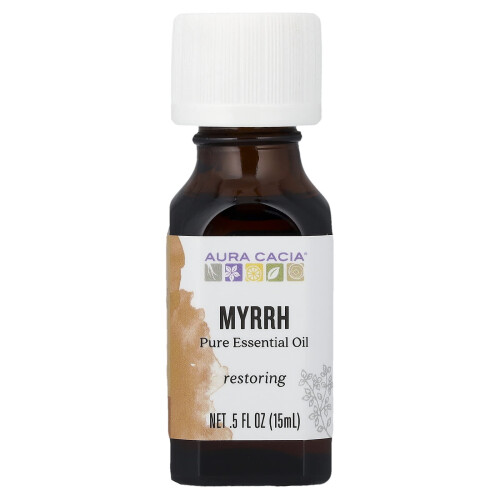 Aura Cacia, ΠουρIFIED Εσσεσσιώλ, Μύρρα, 0.5 fl oz (15 ml)