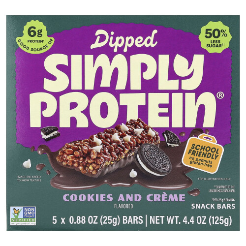 Cookies & Creme Dipped Snack Bars