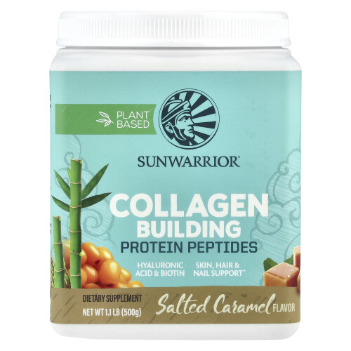 Sunwarrior, Proteína de Colágeno Edificante, Salgado de Caramelo, 1,1 lb (500 g)