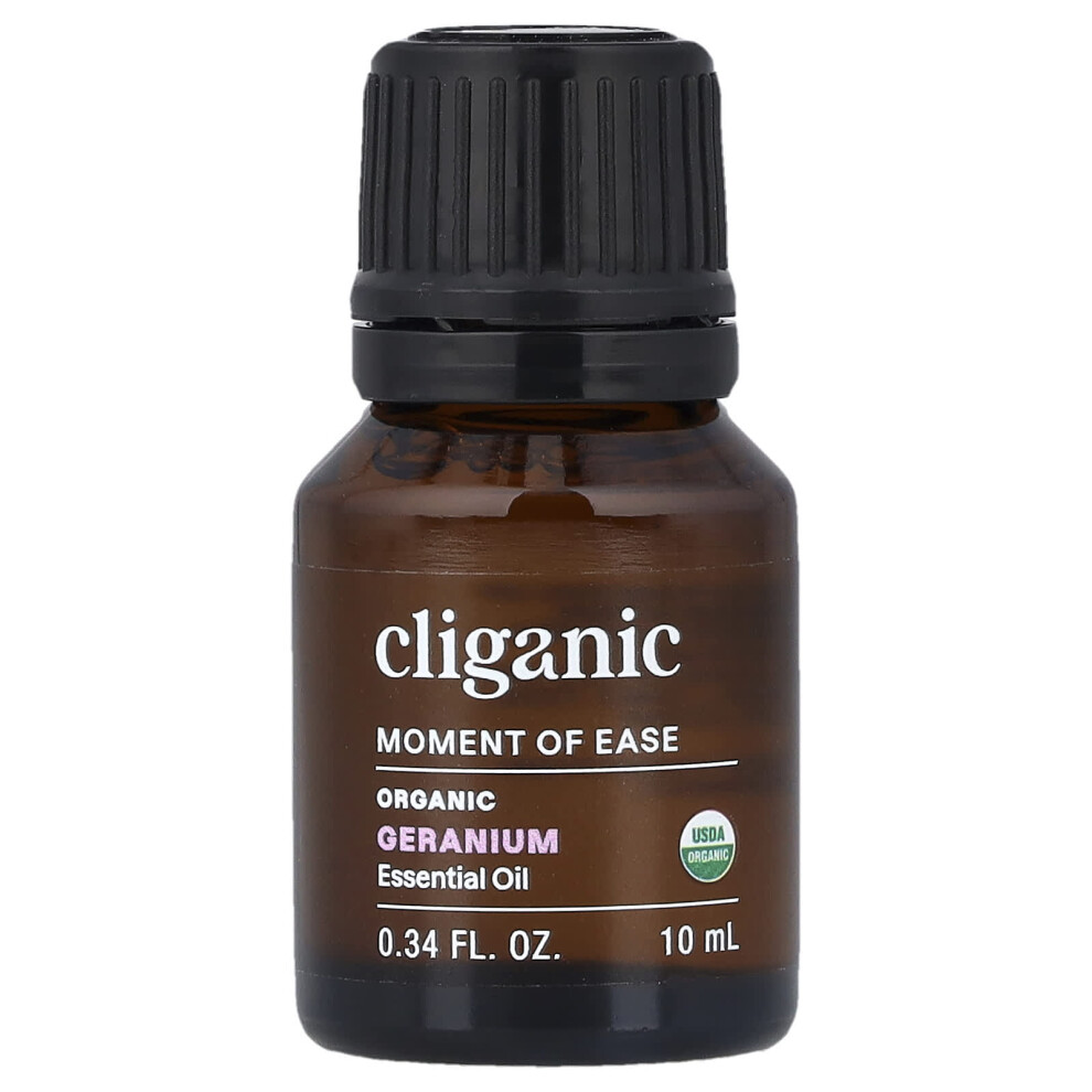 Cliganic , 100% Pure Essential Oil, Geranium, 0.33 Fl Oz (10 Ml)