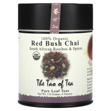 The Tao of Tea, 100% Orgánico Rooibos y Especias de África del Sur, Chai de Arbusto Rojo, 4 oz (114 g)