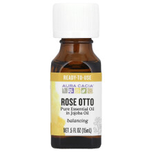 Aceite Esencial Puro en Aceite de Jojoba, Rosa Otto , 0.5 fl oz (15 ml)