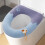 Vaskbar strikket toiletpude til standard O-form 2