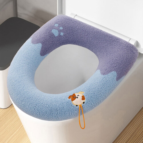 Vaskbar strikket toiletpude til standard O-form 1