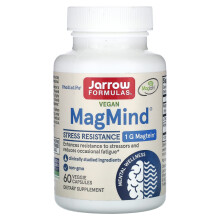 Jarrow Formulas, Vegan MagMind, Stress ellenállás, 60 Veggie kapszula