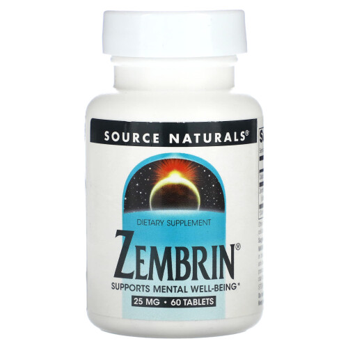 Source Naturals, Zembrin, 25 mg, 60 Tabletek