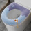 Vaskbar strikket toiletpude til standard O-form 6