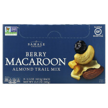 Sahale Snacks, Trail Mix z Orechov, Berry Macaroon, 9 Balení, 1.5 oz (42.5 g) Každý