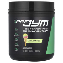 JYM Supplement Science, Pre JYM, High-Performance Pre-Workout, Regenboog Sherbet, 1,8 lbs (810 g)