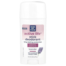 Kiss My Face, Active Life, Stick Deodorant, Lavandă, 2.48 oz (70 g)