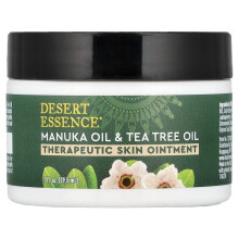 Desert Essence, Creme Terapêutica de Pele, Óleo de Manuka & Óleo de Árvore do Chá, 1 fl oz (29.5 ml)