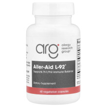 Allergy Research Group, Aller-Aid L-92Æ s L. Acidophilus L-92Æ, 60 Vegetariánske kapsuly