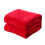 Soft Red Solid Color Flannel Blanket for Comfortable Warming and Stylish Home 3