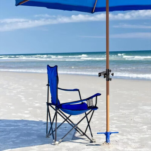 Support de parasol robuste Rollbacks & More, fixation pour banc, chaise, bureau, jardin ou cour. 1