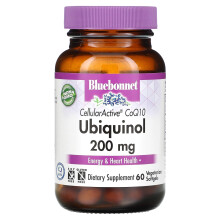 Bluebonnet Nutrition, Ubiquinol, CoQ10 Activ celular, 200 mg, 60 Capsule Softgels vegetariene