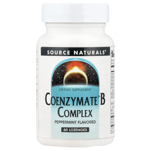 Source Naturals, Coenzymate B Complex, Peppermint, 60 Lozenges