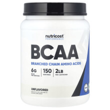Nutricost, Performance, BCAA, Ongezoet, 2 lb (900 g)