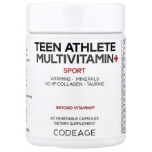 Multivitamin+, Codeage, Sport, Teen Athlete, 60 Kapsułek Roślinnych