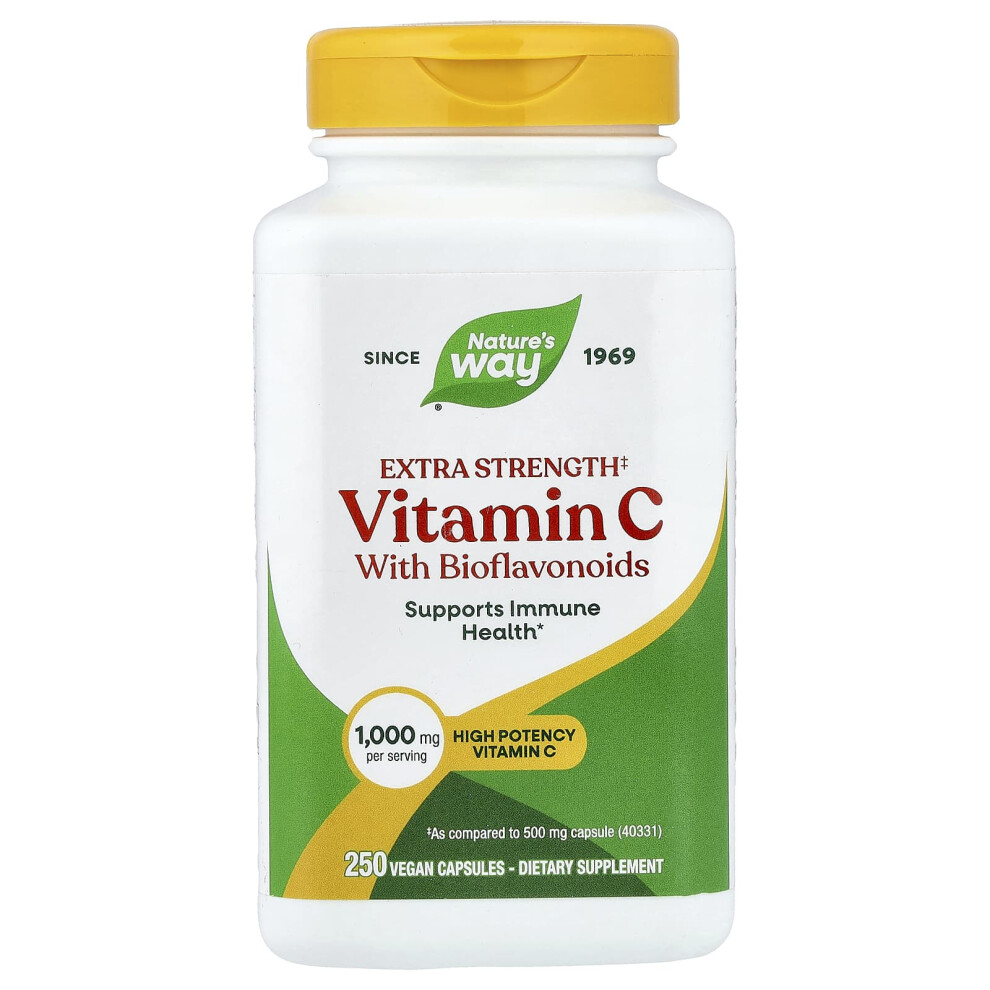 Nature's Way , Vitamin C With Bioflavonoids, 250 Vegan Capsules