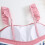 Dame bandeau badedragt med sarong, lyserød 6