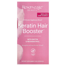 Reserveage Beauty, Keratine-haarversterker met Biotine & Resveratrol, 120 Capsules