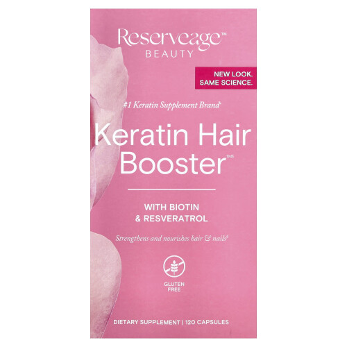 Reserveage Beauty, Βοοστάρ Κεράτινης με Βιοτίνη & Ρεζβεράτρολ, 120 Φιάλες