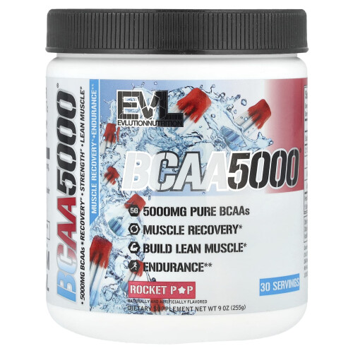 EVLution Nutrition, BCAA5000, Rocket Pop, 9 oz (255 g)