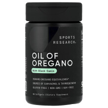 Sports Research, Öl Aus Oregano Mit Schwarzen Kummel, 60 Weichgelenkte Kapseln