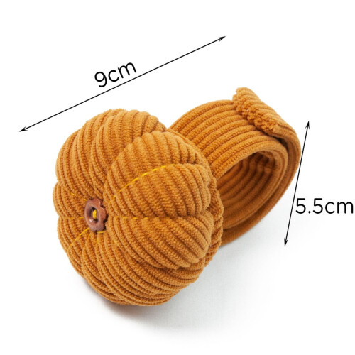 Corduroy Wrist Pin Cushion Pumpkin Shape 2PCS 1