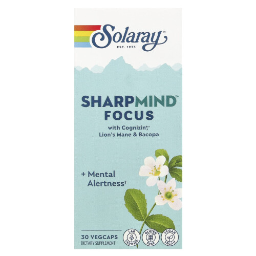 Solaray, SharpMind Focus, 30 Vegcaps