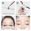 Righello per la mappatura dei perni orizzontali per microblading, ABS nero 3