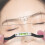 Righello per la mappatura dei perni orizzontali per microblading, ABS nero 4