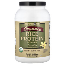 NutriBiotic, Økologisk Ris Proteinpulver, Vanilje, 3 lb (1.36 kg)