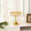 Gullbelagt legering 9-grenet menorah-lysestake 6