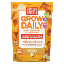 Healthy Heights Vækst Daglig, Whey Protein & Nutrition Mix, For Drenge 10+, Vanilje, 22,9 oz (650 g)