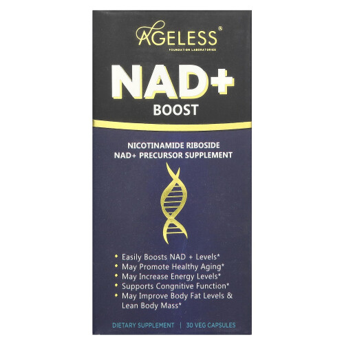 Ageless Foundation Laboratories, NAD+ Boost, 30 Veg Cápsulas