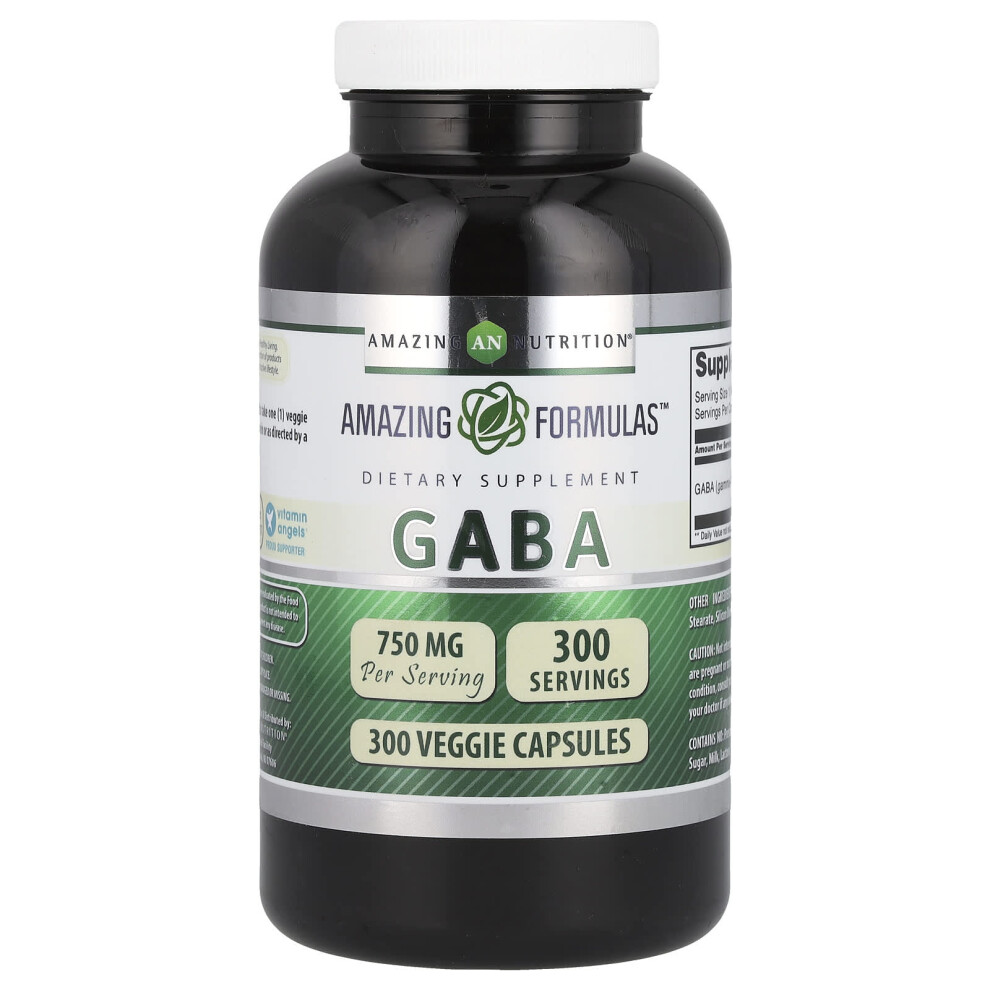 Amazing Nutrition , Gaba, 750 Mg, 300 Veggie Capsules